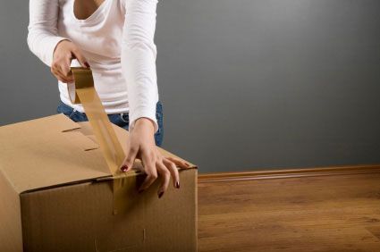 Moving boxes and packing services.